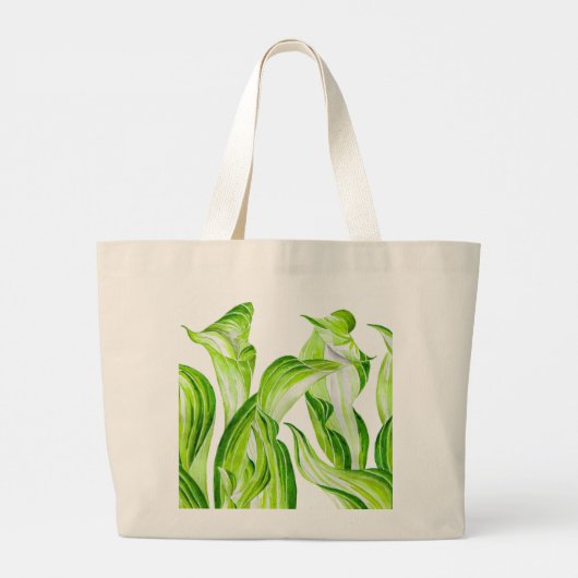 'Hosta with Mosta' auf einer Tote-Tasche Jumbo Stoffbeutel (Rückseite)