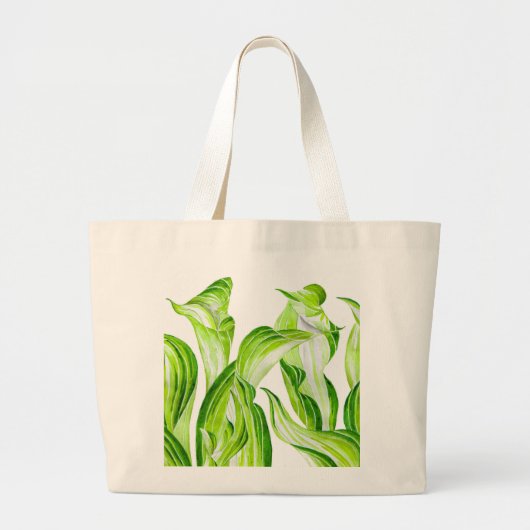 'Hosta with Mosta' auf einer Tote-Tasche Jumbo Stoffbeutel (Vorne)