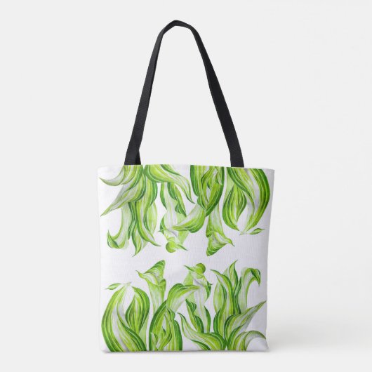 'Hosta with Mosta' auf einer Tote-Tasche Tasche (Rückseite)