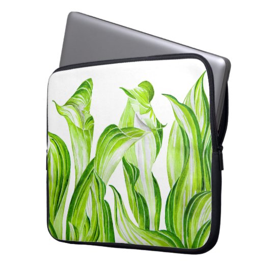 'Hosta with the Mosta' am 15" Laptop-Sieb Laptopschutzhülle (Vorderseite Links)