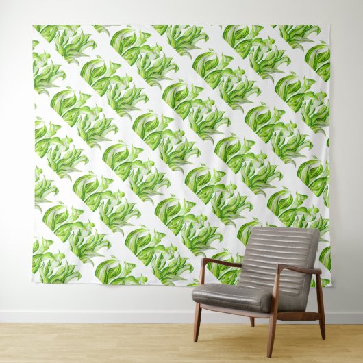 'Hosta with the Mosta' auf Tapestry Wandteppich (Beispiel (Horizontal))