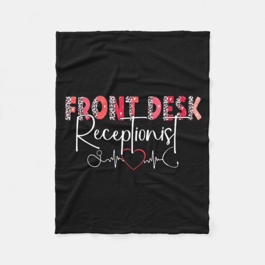 Hostal Receptionist Office Valentine Nursing Tee W Fleecedecke (Vorderseite)