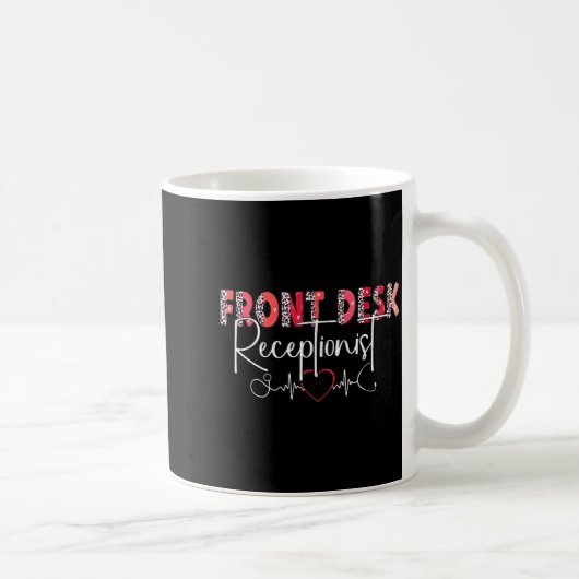 Hostal Receptionist Office Valentine Nursing Tee W Kaffeetasse (Rechts)