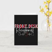 Hostal Receptionist Office Valentine Nursing Tee W Karte (Gelbe Blume)