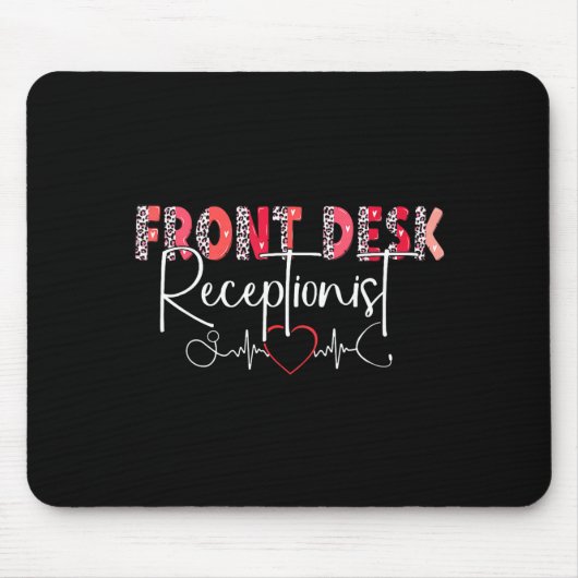 Hostal Receptionist Office Valentine Nursing Tee W Mousepad (Vorne)