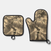 "Hostas" Ofenhandschuh & Topflappen-Set (Vorderseite)