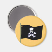 Hoste die Piratenflagge! Magnet (Vorderseite/Rückseite)