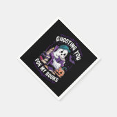 Hosten Sie für meine Bücher Ghost Reading Hallowee Serviette (Ecke)