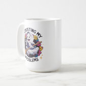 Hosten Sie meine Probleme, lustig Spooky Ghost-Des Kaffeetasse (Vorderseite Links)