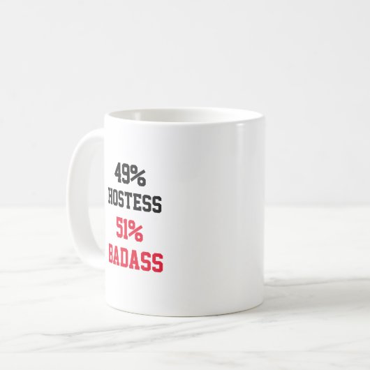 Hostess Badass Kaffeetasse (Vorderseite Links)