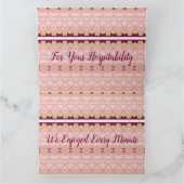 Hostess Danke Notecard Karte (Innenseite)