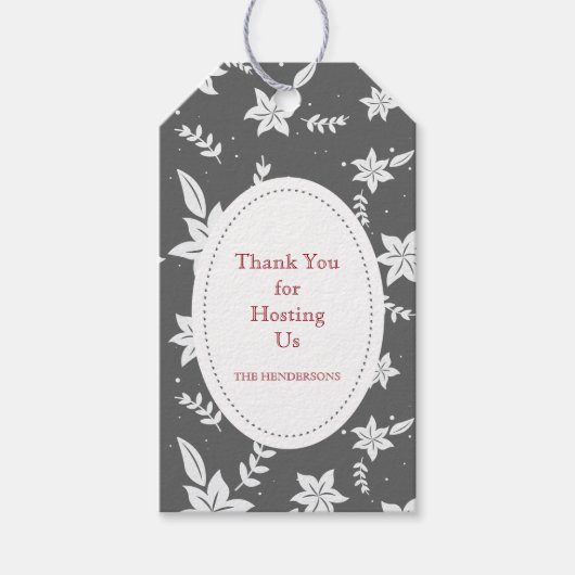 Hosteß danken Ihnen Geschenk-Umbauten Geschenkanhänger (Vorderseite)