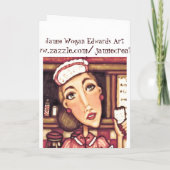 Hosteß danken Ihnen zu kardieren Dankeskarte (Rückseite)