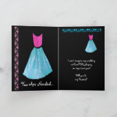 HOSTESS Einladung PINK & BLAUE Gown (Innenseite)
