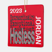 Hostess Extraordinaire CUSTOM Keramikornament (Links)