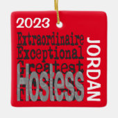 Hostess Extraordinaire CUSTOM Keramikornament (Vorderseite)
