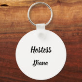 Hostess Gift Individuelle Name Geschenke Hochzeit Schlüsselanhänger (Vorderseite)