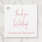 Hostess Gift Tags Geschenkanhänger (Vorderseite)