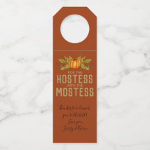 Hostess Gift Wine Herbst Pumpkin Erntedank