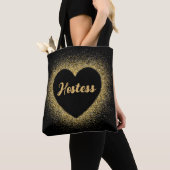 Hostess Gold Glitzer Elegante Script Wedding Tasche (Von Nahem)