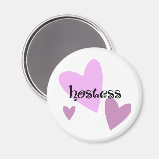 Hostess Magnet (Vorderseite/Rückseite)