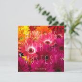 Hostess mit dem Mostest!Dankeskarte Dankeskarte (Stehend Vorderseite)