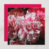 Hostess mit dem Mostest! Dankeskarte Einladung (Vorne/Hinten)