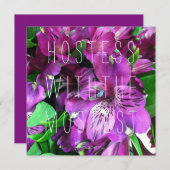 Hostess mit dem Mostest!Dankeskarte Einladung (Vorne/Hinten)