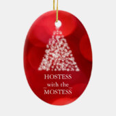 Hostess mit Mostess Weihnachten Keramik Ornament (Hinten)