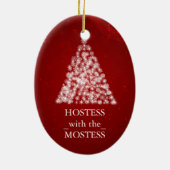 Hostess mit Mostess Weihnachten Keramik Ornament (Hinten)