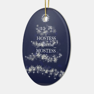 Hostess mit Mostess Weihnachten Keramik Ornament