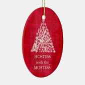 Hostess mit Mostess Weihnachten Keramik Ornament (Rechts)