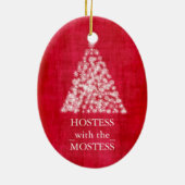 Hostess mit Mostess Weihnachten Keramik Ornament (Hinten)