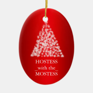 Hostess mit Mostess Weihnachten Keramik Ornament
