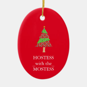 Hostess mit Mostess Weihnachten Weihnachten Kerami Keramik Ornament