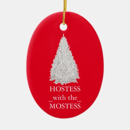 Hostess mit Mostess Weihnachten Weihnachten Kerami Keramik Ornament (Vorne)