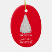 Hostess mit Mostess Weihnachten Weihnachten Kerami Keramik Ornament (Hinten)