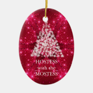Hostess mit Mostess Weihnachtskhalkboard Keramik Ornament