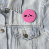 Hostess Pink Brautparty gibt Hochzeiten Button (Beispiel)