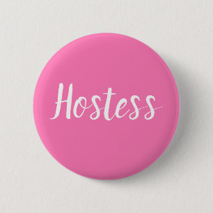 Hostess Pink Brautparty - Hochzeiten Schaltfläche Button