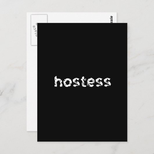 Hostess Postkarte (Vorne/Hinten)