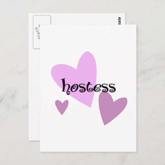 Hostess Postkarte (Vorne/Hinten)