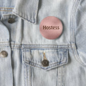 Hostess Rose Gold Brautparty Geschenke Hochzeit Button (Beispiel)