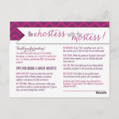 Hostess Scratcher/Instructions Postcard - FACEBOOK Postkarte (Rückseite)