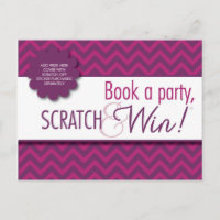 Hostess Scratcher/Instructions Postcard - FACEBOOK
