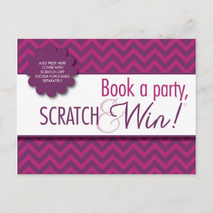 Hostess Scratcher/Instruktion Postcard - IN-HOME Postkarte