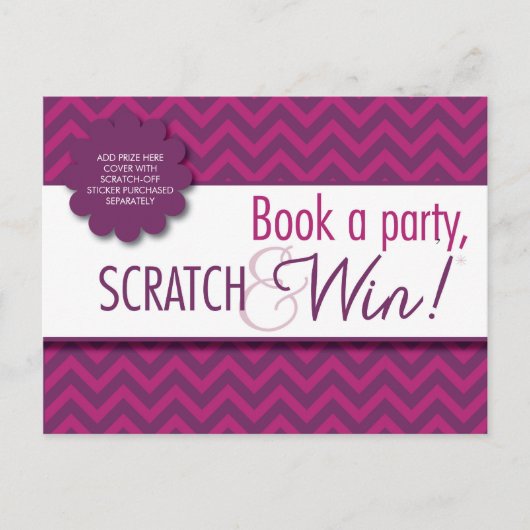 Hostess Scratcher/Instruktionen Postcard - IN-HOME Postkarte (Vorderseite)