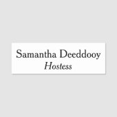 Hostess White Namensschild (Vorderseite)