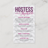 Hostessen-Belohnungs-on-line-Party spitzt Treuekarte (Rückseite)