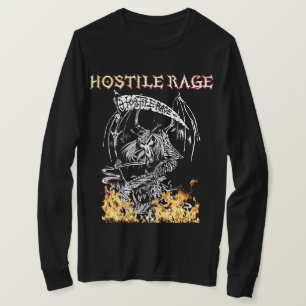 HOSTILE RAGE - Auf dem Rampage Long-Sleeve Logo-T- T-Shirt